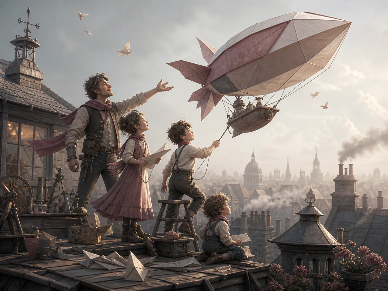 Original AI-generated editorial artwork for Sana 1.5 4.8B